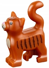 LEGO Kot Kotek Ciemny Pomarańczowy 6182674 13786pb02