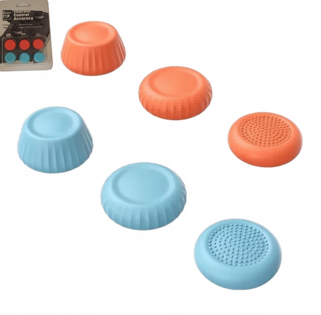 GUMKI NAKŁADKI GRIPY JOY-CON 6-PACK DO KONSOLI NINTENDO SWITCH 2 SWITCH PRO