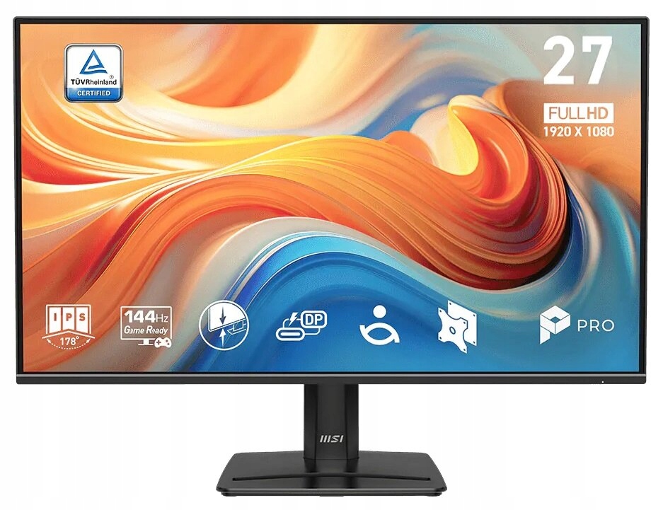 Monitor Msi Pro MP272 E14C 27" 1920x1080px Ips 144Hz 1 ms [mprt]