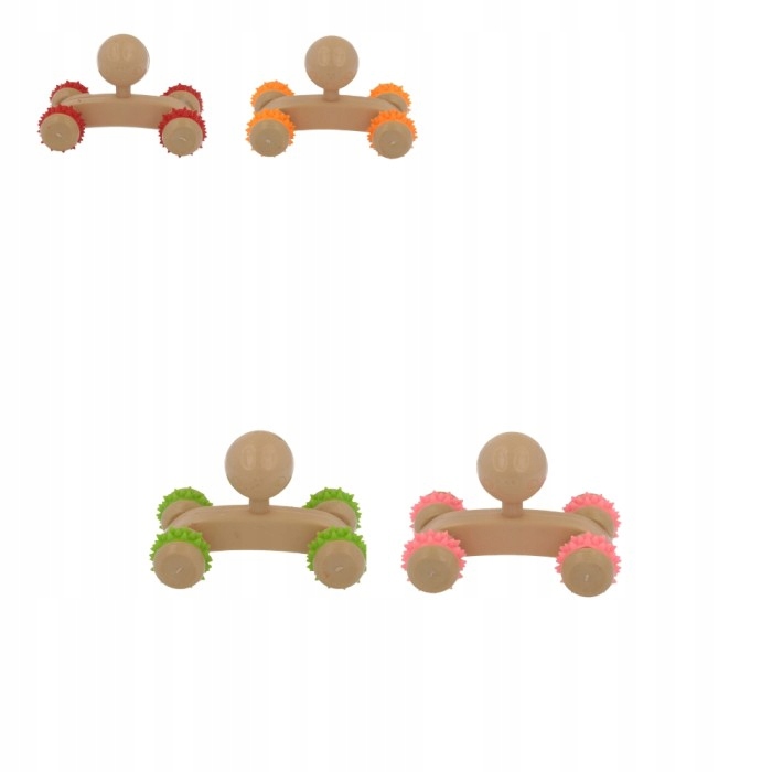 Masażer ręczny, roller z drewna wymiary 10x7cm.