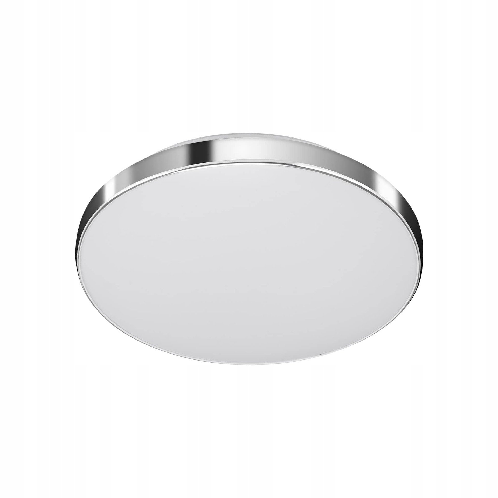 Telefunken Led stropné svietidlo s čidlom, 16 W, priemer 29 cm, IP44 bielo-chr