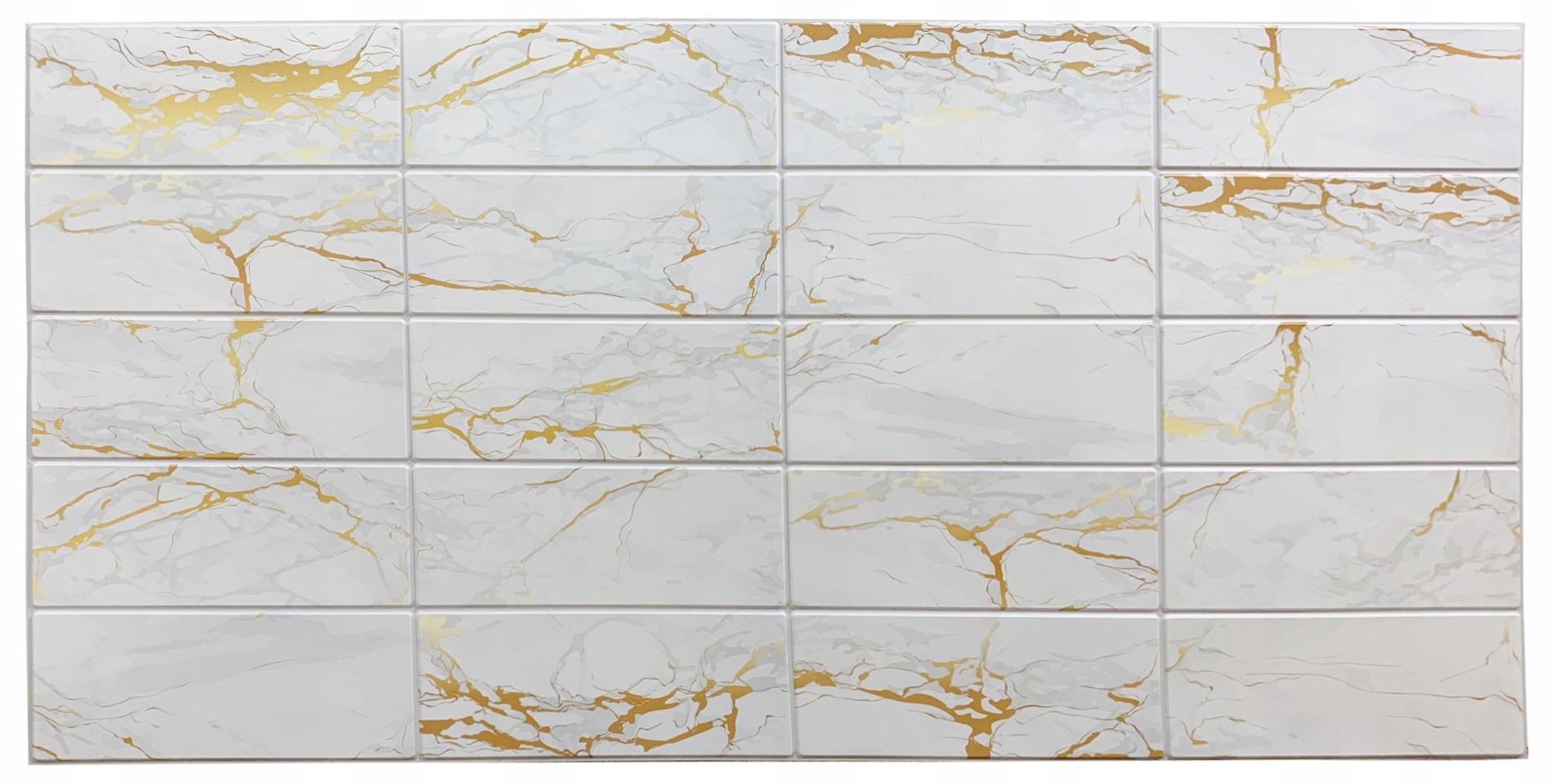 

Złoty marmur matowe panele ścienne 3D Gold Marble