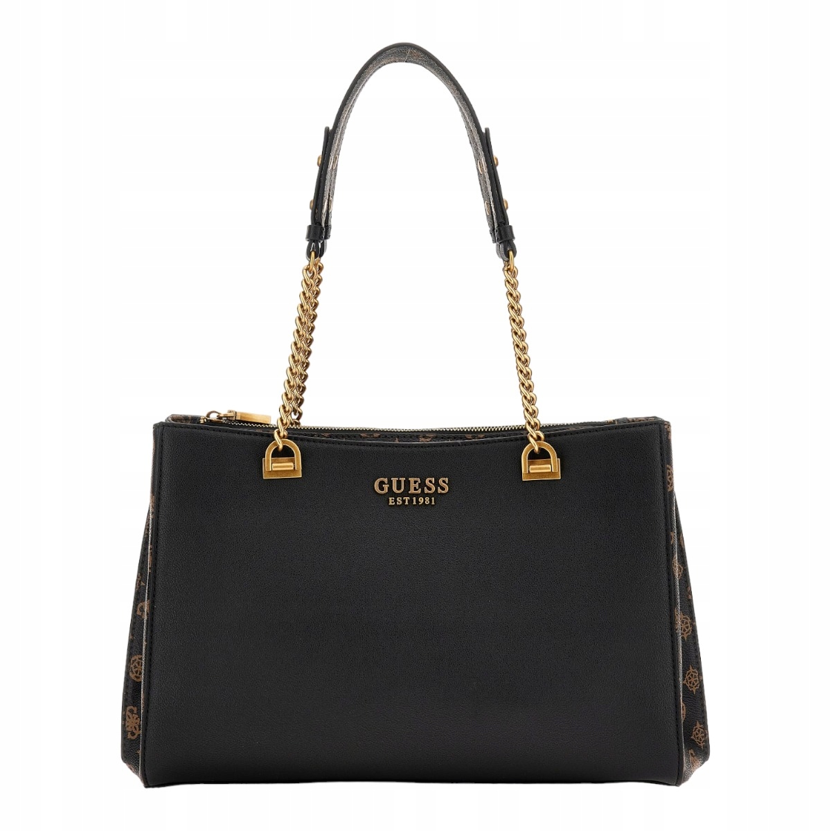 Guess Torebka Damska Girlfriend Czarno-brązowa