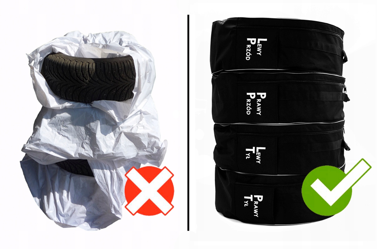 MOCNE POKROWCE NA KOŁA/OPONY - 16" CALI 185/55/R16- EXTRA+OTWORY NA STOJAK Średnica Inna