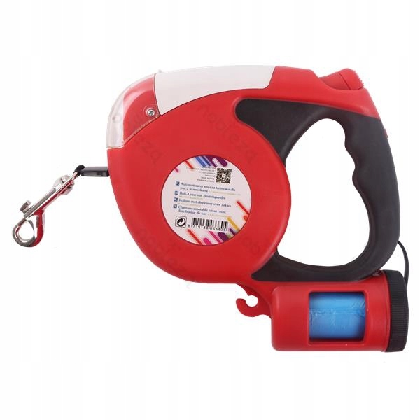 

Smycz Dla Zwierząt Led 3M 30KG Z Woreczkami Red