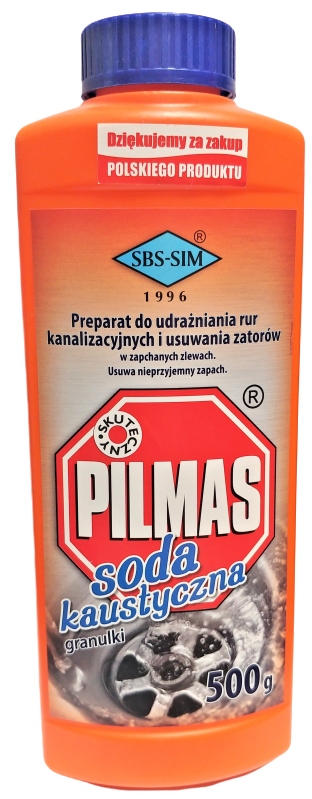 

Soda Kaustyczna Granulki Udrażnianie Rur 500G