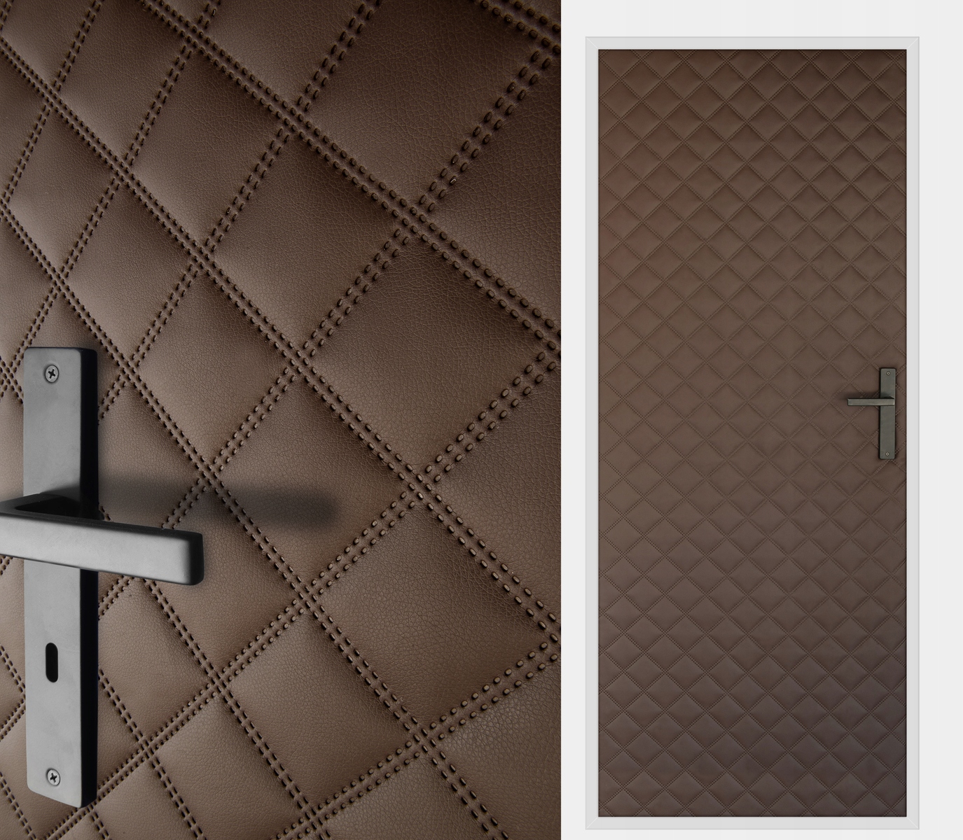 Wenge 115x215 Dveřní Čalounění Potah na vnitřní dveře Odhlučnění