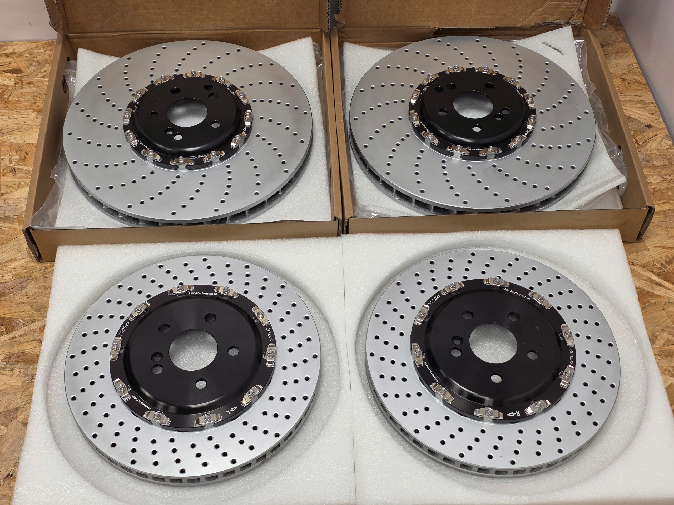 Zdjęcie produktu Konwersja CERAMIKA -> STAL Komplet Tarcze Klocki Mercedes W222 W217