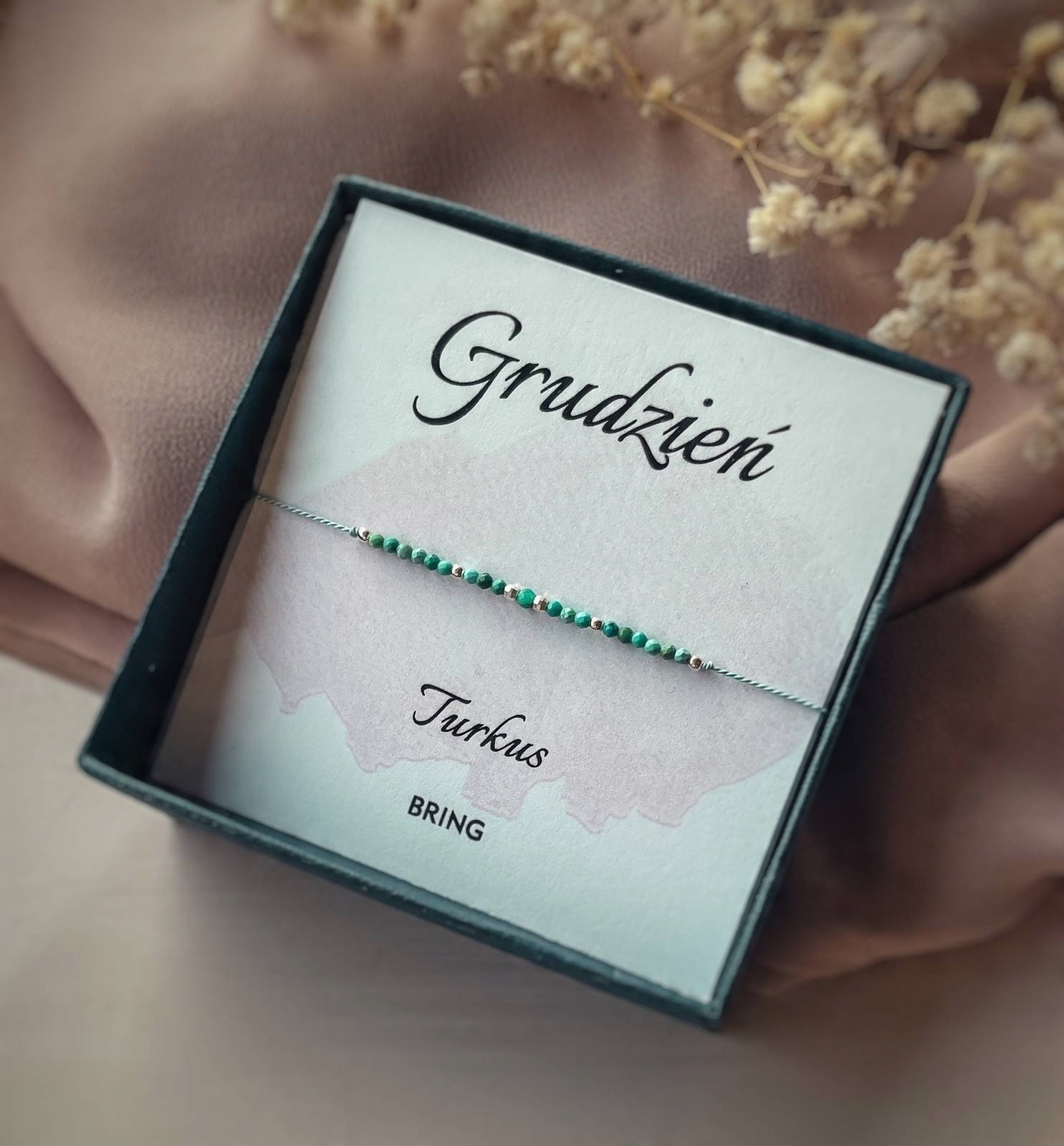 

Bransoletka Kamień Urodzeniowy Grudzień srebrna