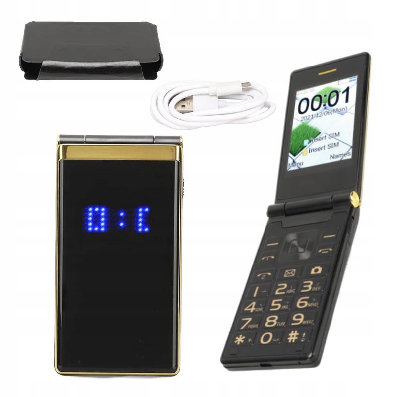 2.8in telefon s klapkou pro starší Dual Sim