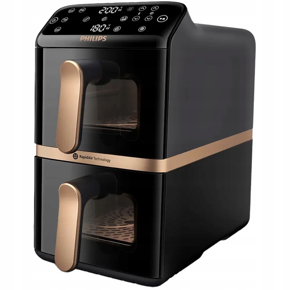 Horkovzdušná fritéza Philips 4000 series Airfryer Dual Basket 10 l NA462/70