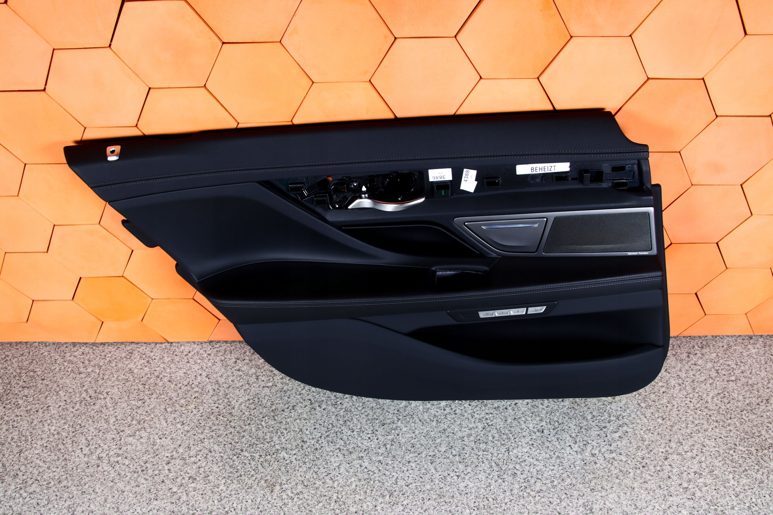 BMW G12 side door left rear part rear black leather