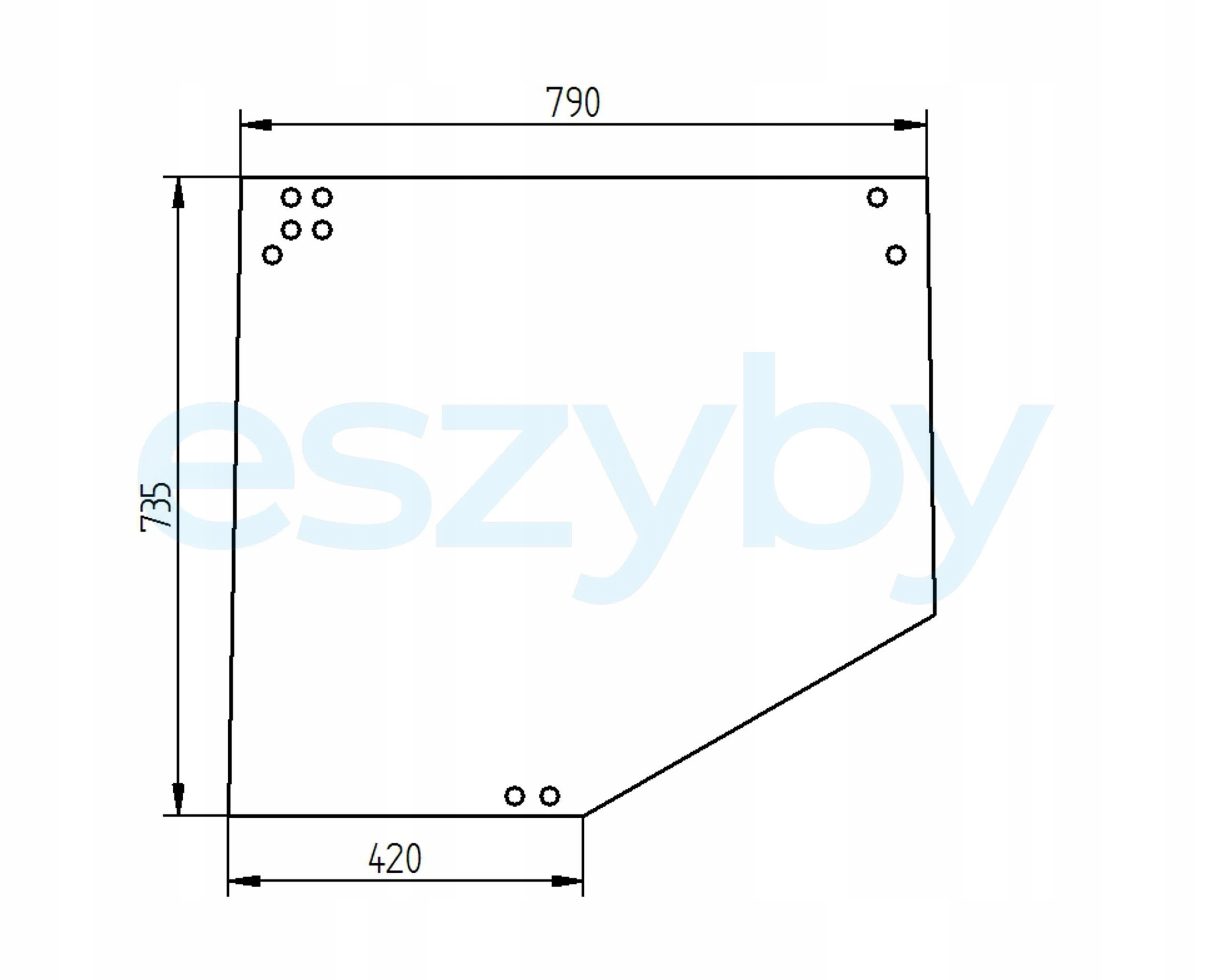 sklo teleskopický nakladač Manitou zadní 562383