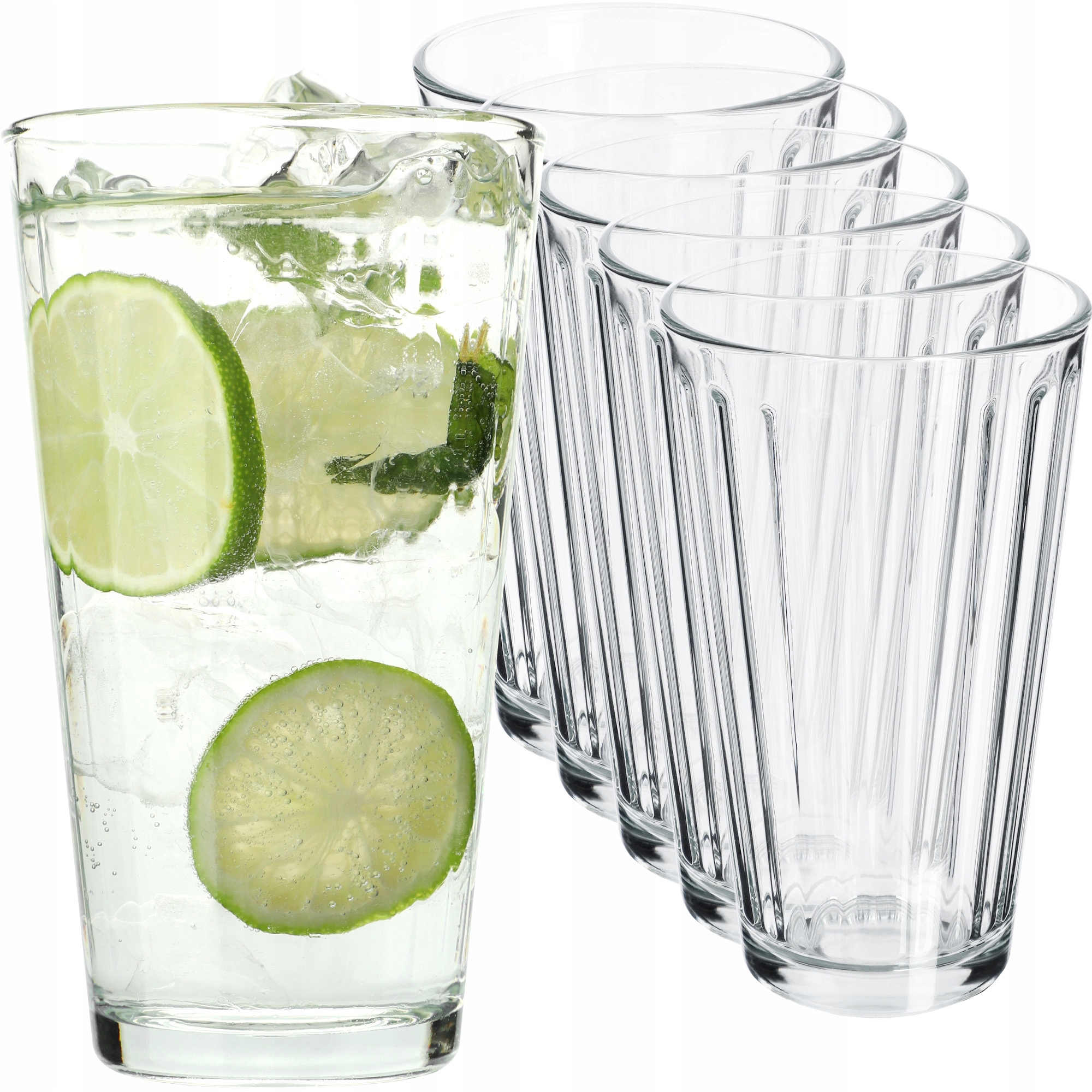 SZKLANKI 360ml ZESTAW SZKLANEK 6szt DO NAPOJÓW