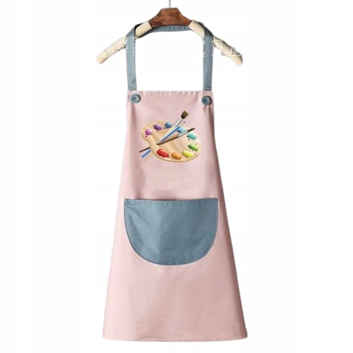 FARTUSZEK MALARSKI DLA DZIEWCZYNKI DO MALOWANIA RYSOWANIA 3-11 LAT MIX ROZM