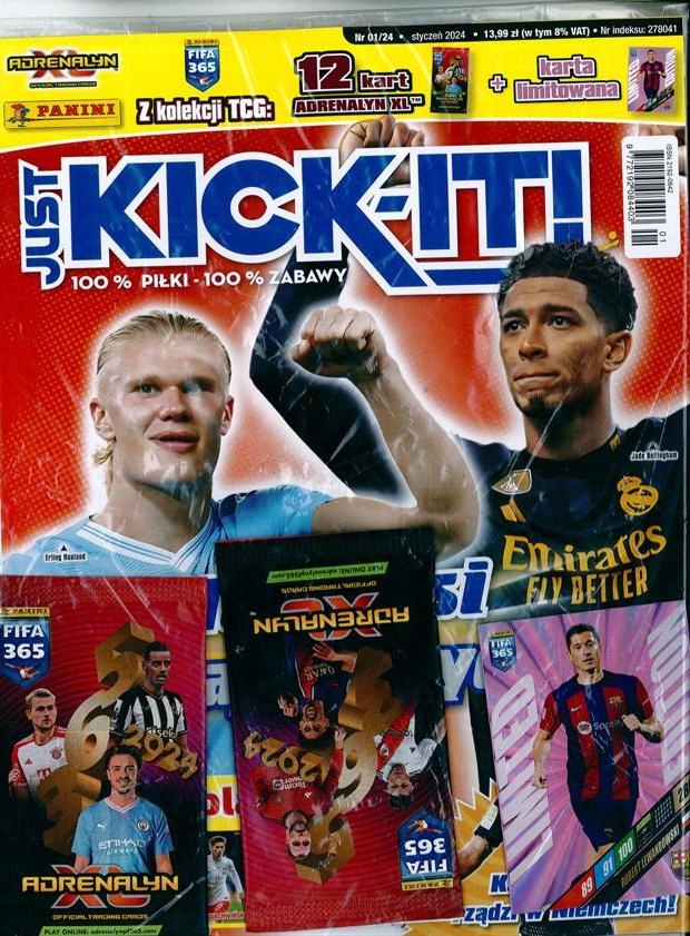 JUST KICK-IT 1/2024 + 2 saszetki + karta LEWANDOWSKI