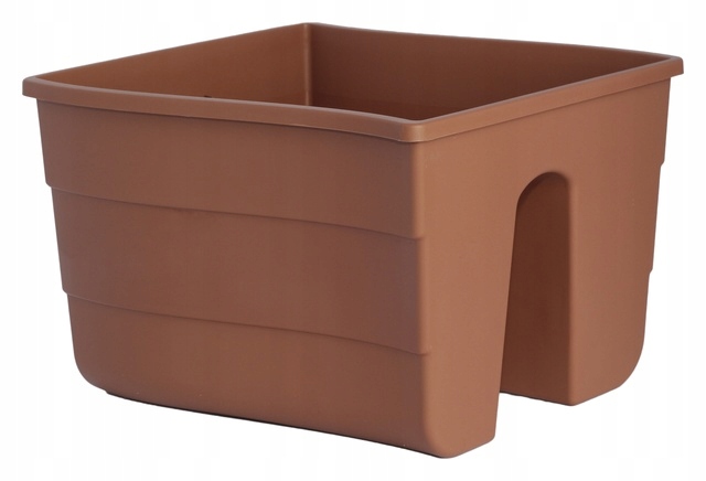 Doniczka balustradowa Fala 30 biała Formplastic Wysokość produktu 20 cm