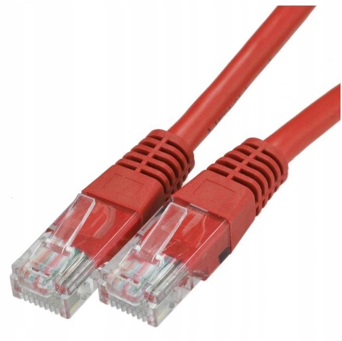 

Kabel Sieciowy Lan RJ45 Utp KAT.5E Czerwony 1,5m