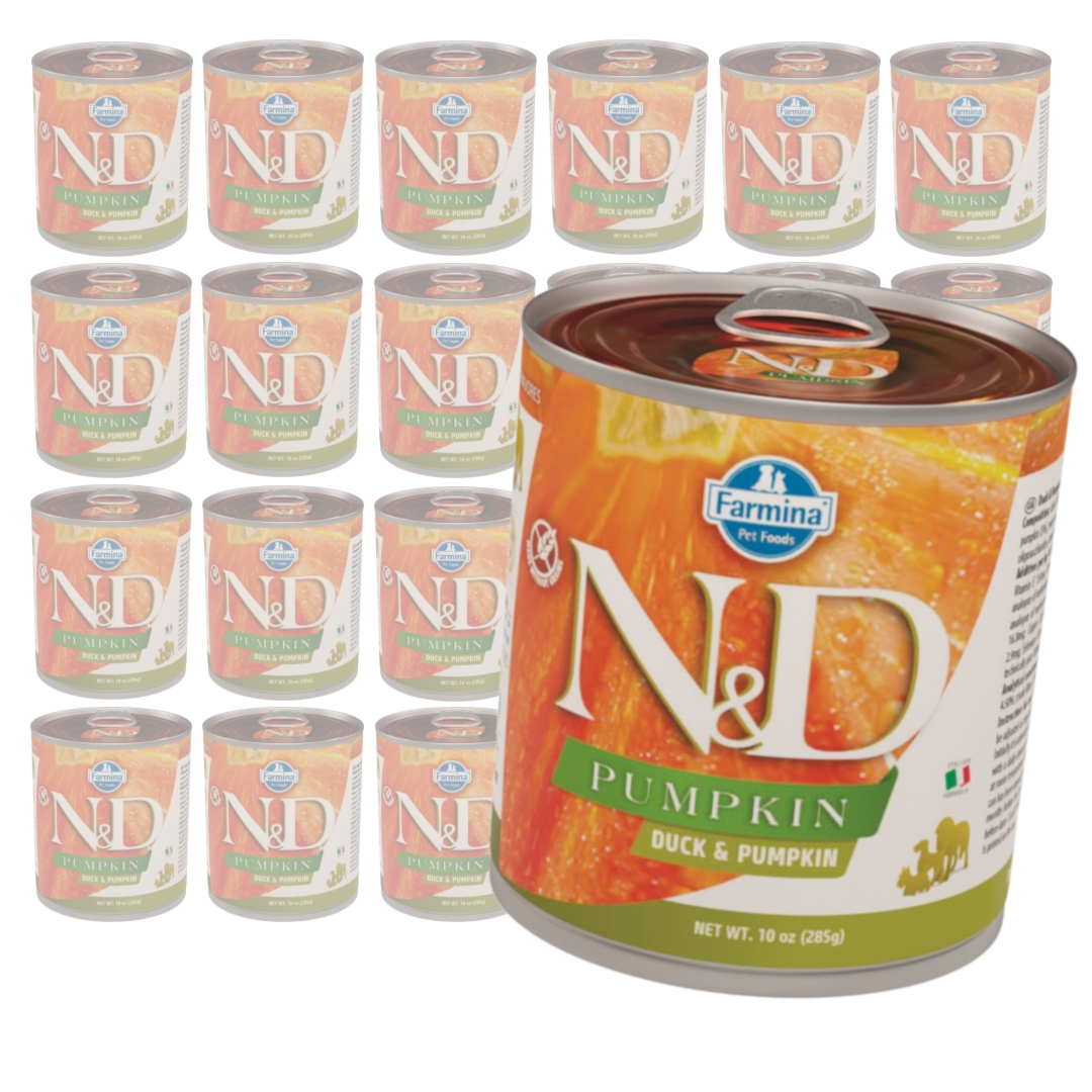 Levně Farmina N&d Dog Duck Pumpkin 24x285g Vlhké Krmivo pro psa Kachna s dýní