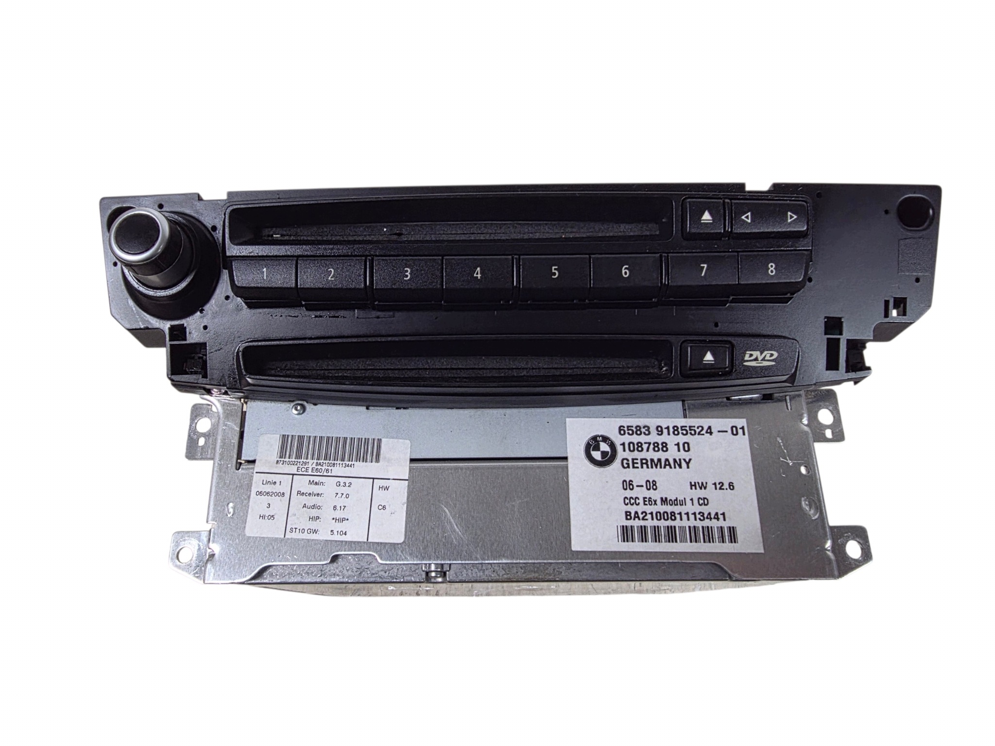 BMW E60 E61 DVD navigation DUZA complete CCC ORG. 9185524