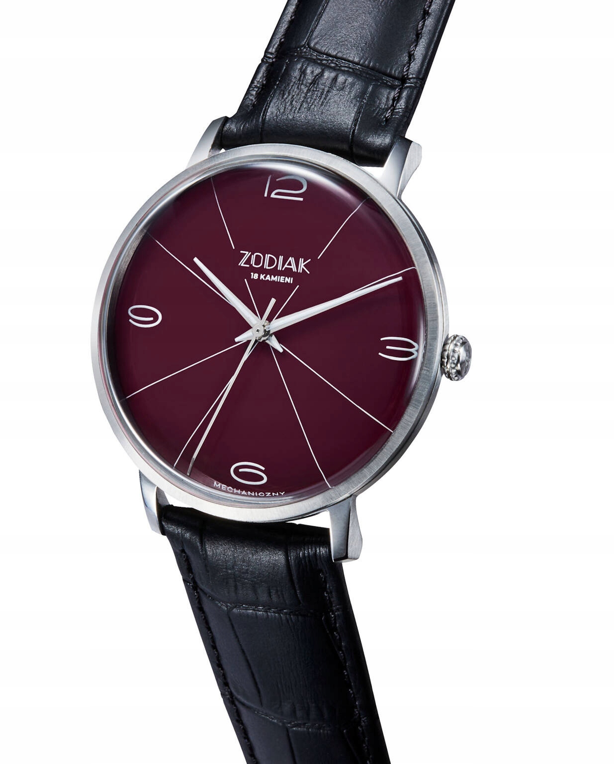 Pánské Elegantní Polský Mechanické Hodinky Błonie Zodiac Švestka