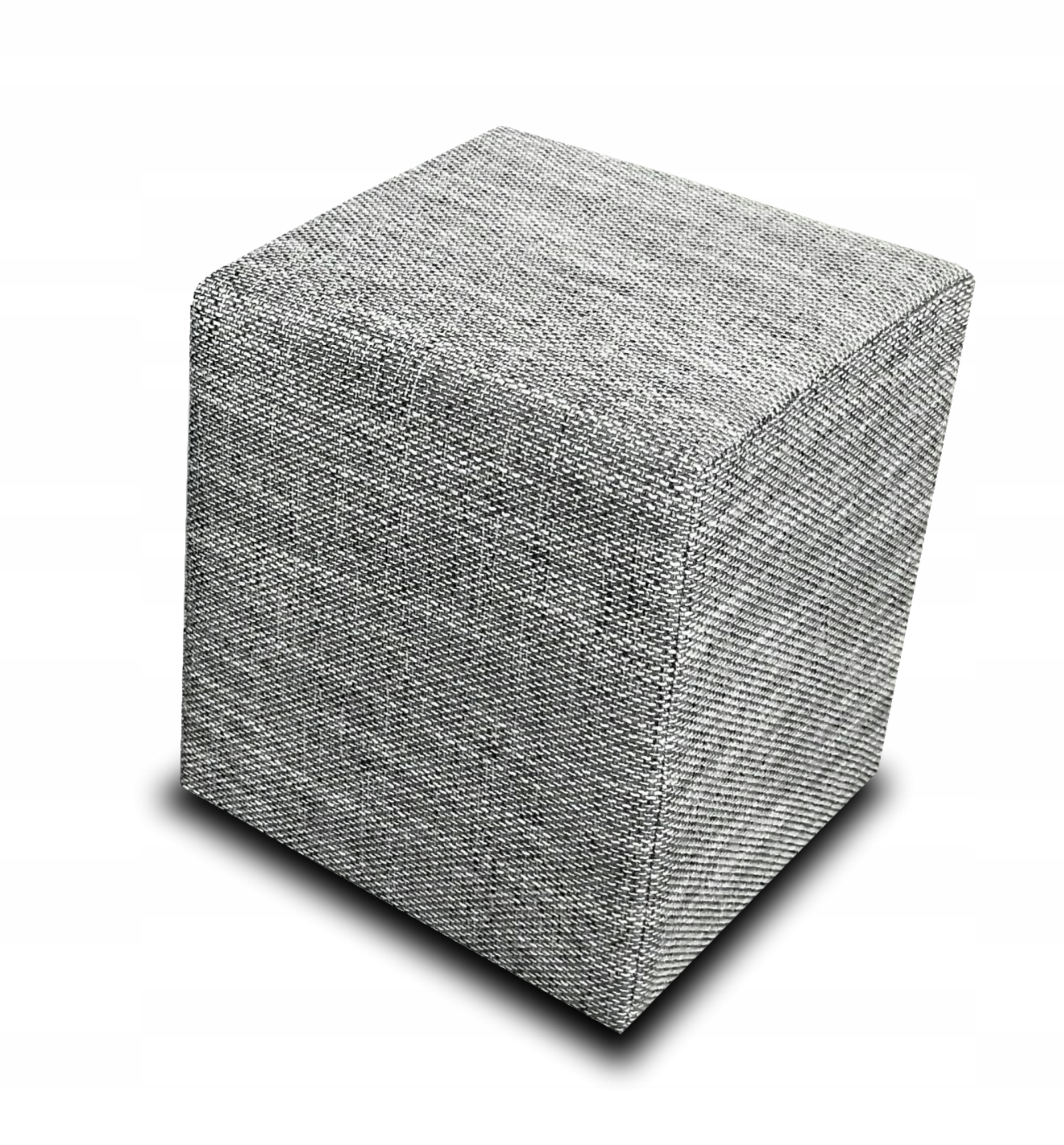 taburet kostka podnožka Cube 40x40x45 šedý melír do obývacího pokoje předsíně