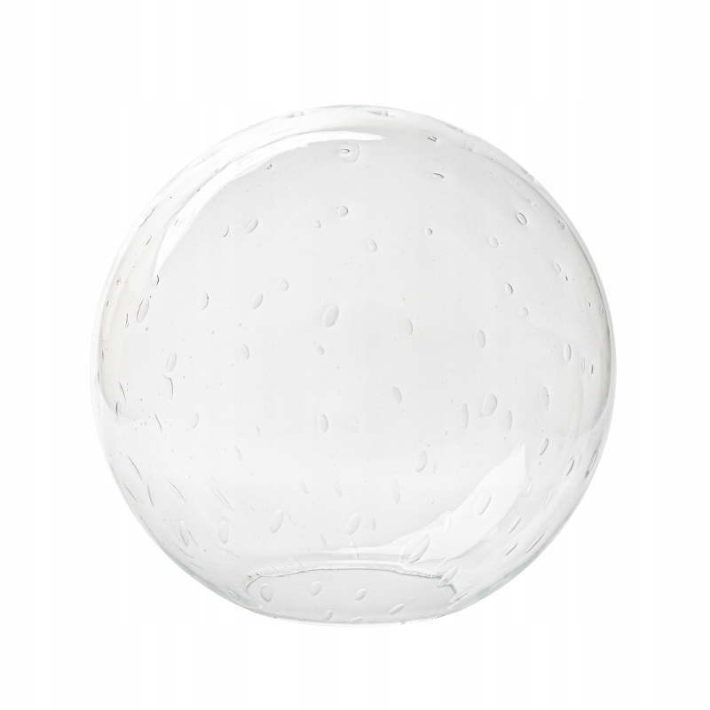 Stínidlo 4033 skleněná koule světlá zdobená jednootvorová, průměr 25/10 cm