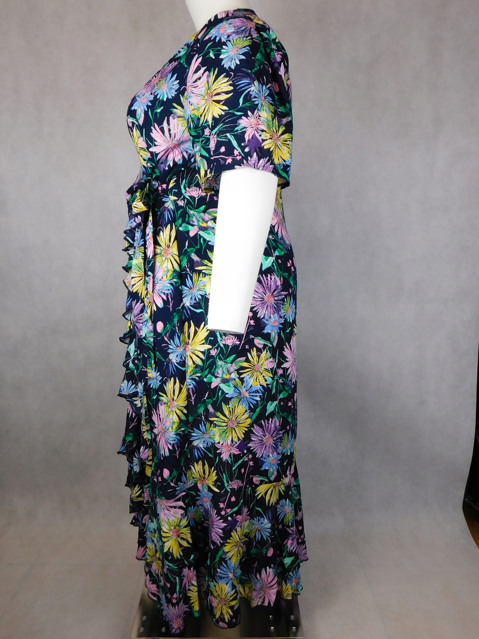 Sukienka kopertowa hiszpanka 4XL - 60/62 Okazja na co dzień