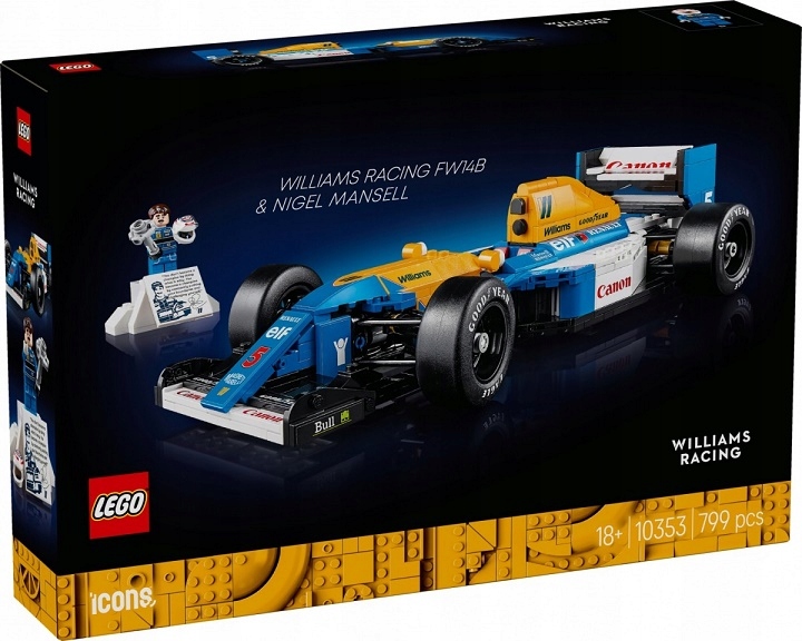 Lego Icons 10353 Williams Racing FW14B a Nigel Man