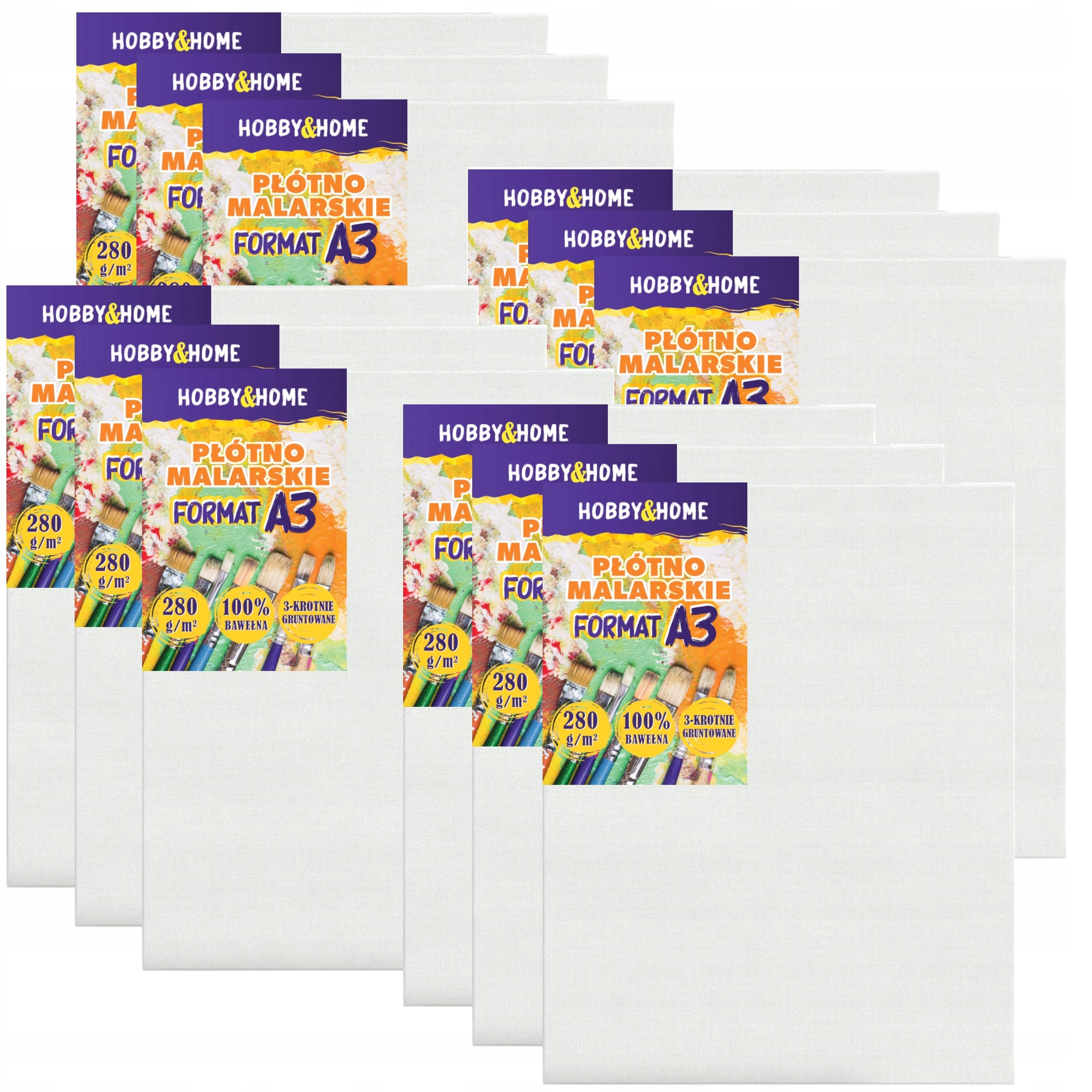 Malířské Plátno Na Malování A3 12 Ks Profesionální Malířské Plátno Bavlněné