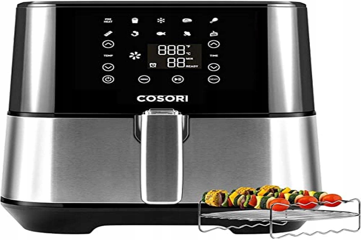 COSORI Frytkownica Beztłuszczowa 9 Funkcji 5.5L 1700W Srebrna — miniatura 2
