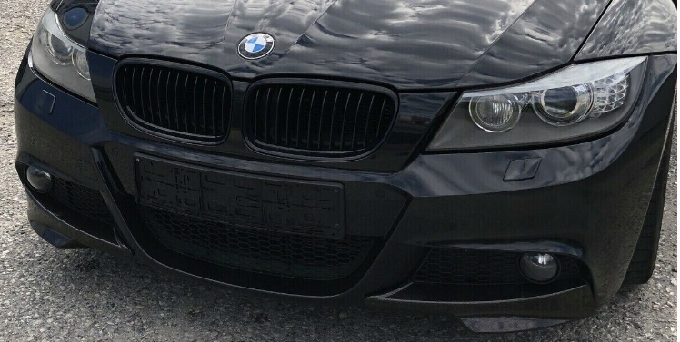 DOKŁADKA ZDERZAKA SPLITTER dla BMW E90 E91 LCI 2009-2013 CZARNY POŁYSK Stan opakowania oryginalne