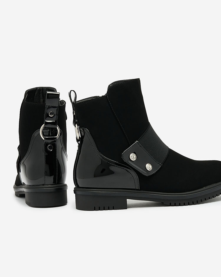 CZARNE BOTKI DAMSKIE SETIPFA 38 Płeć kobieta