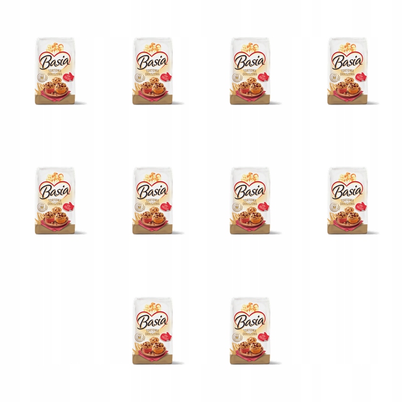 Mąka orkiszowa Tortowa typ 450 Basia 0,9 kg X10