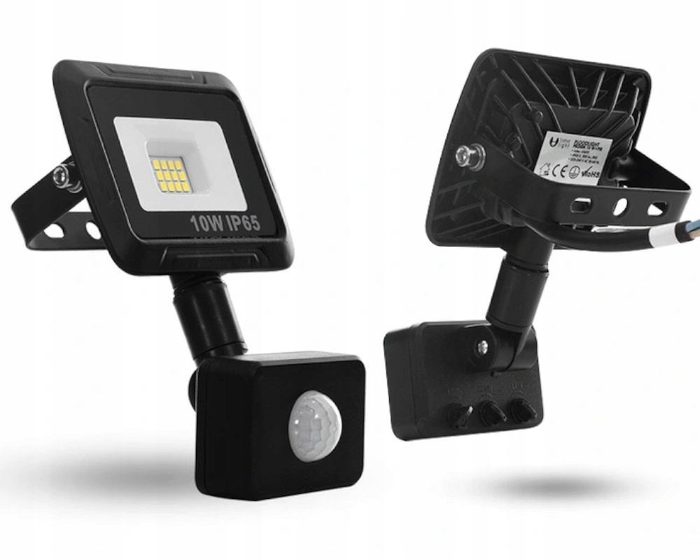 REFLEKTOR HALOGEN LAMPA LED WODOODPORNA 10W Kolor czarny