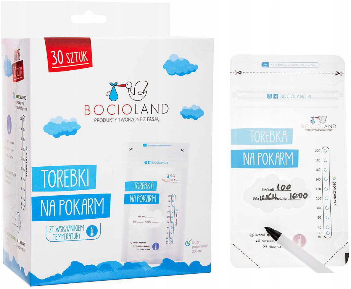 

Bocioland Woreczki do przechowywania pokarmu 200ml