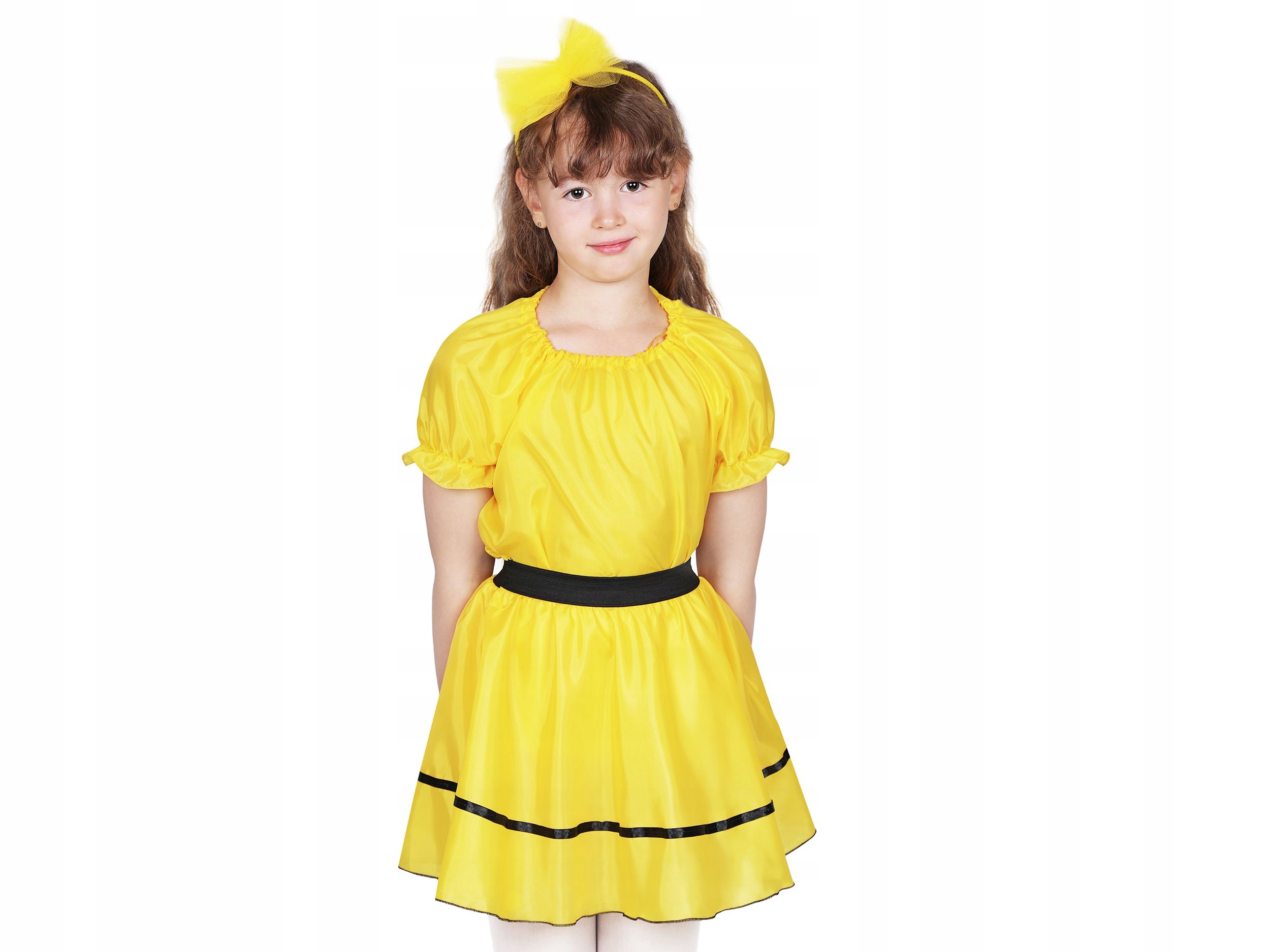 SPÓDNICZKA NA GUMCE KOSTIUM ŻÓŁTA 40cm Płeć Dziewczynki