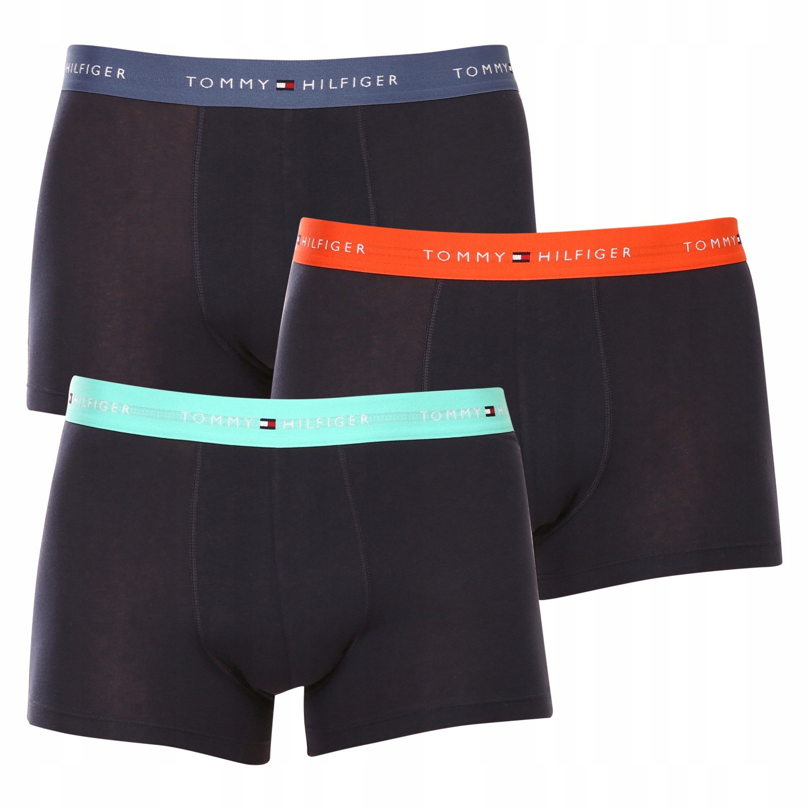 Pánské boxerky Tommy Hilfiger, balení 3 ks, tmavě modré, bavlna, vel. L