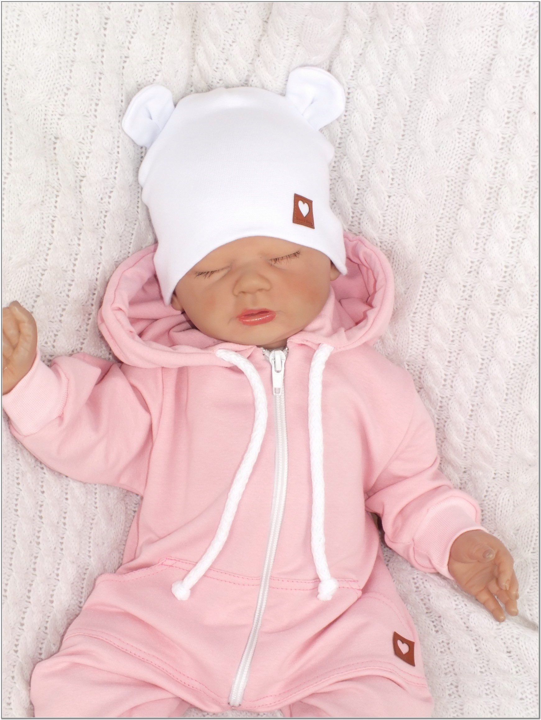 Wygodny bawełniany Kombinezon z kapturem pajac 74 Wiek dziecka 6 m +