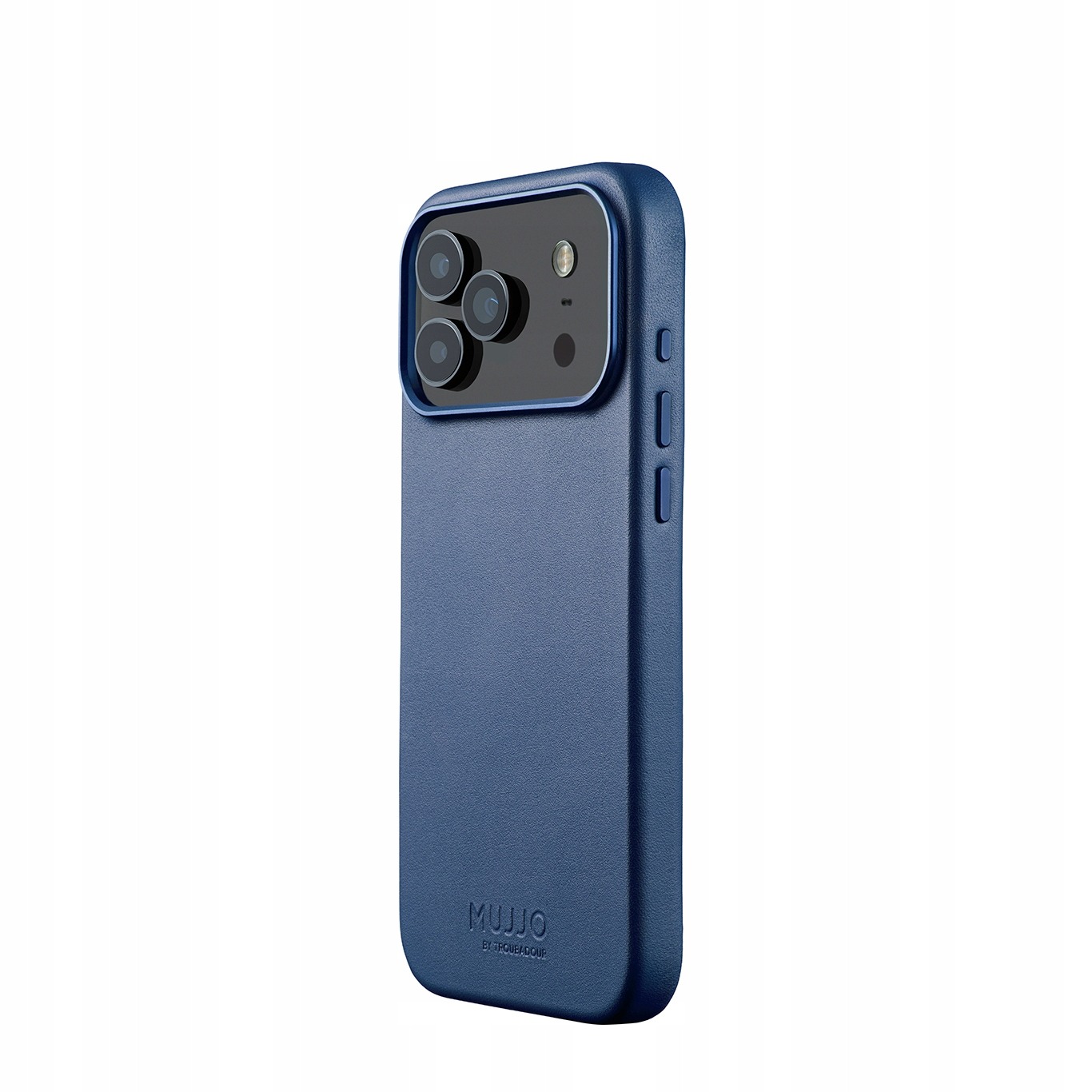 Mujjo iPhone 17 Pro Max Pouzdro Kožené MagSafe Leather Case Monaco Blue