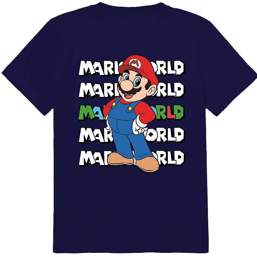 ZESTAW 3W1 KOSZULKA DLA DZIECI TATUAŻE NAKLEJKI SUPER MARIO BROS 164 JAKOŚĆ Rozmiar XL