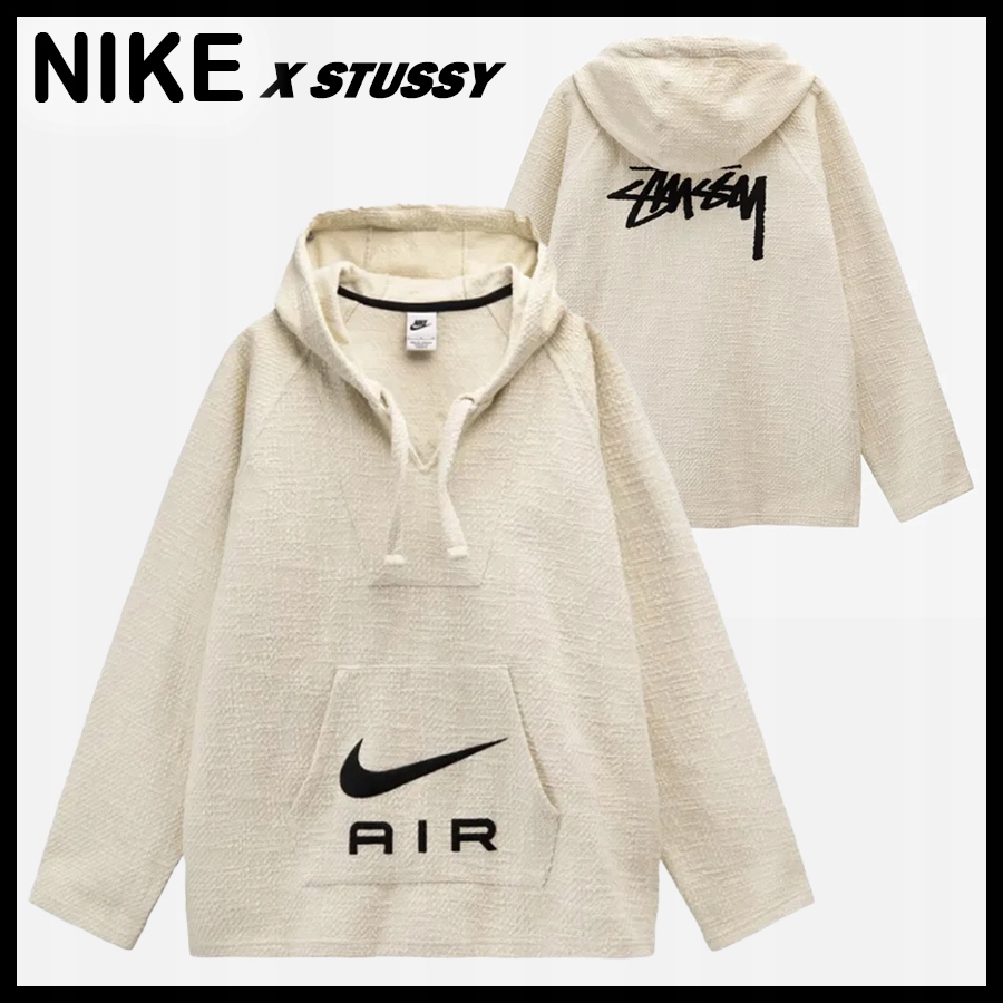Sportovní Mikina Nike DO5306-120 S.xxl Kapuca Klokanka Bílá Kapuce