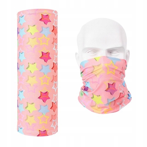 BANDANA DZIECIĘCA TOKYO MASK KOLOROWA RÓŻOWA