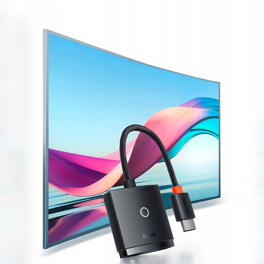 BASEUS ADAPTER PRZEJŚCIÓWKA KONWENTER HDMI VGA USB Model Lite Series
