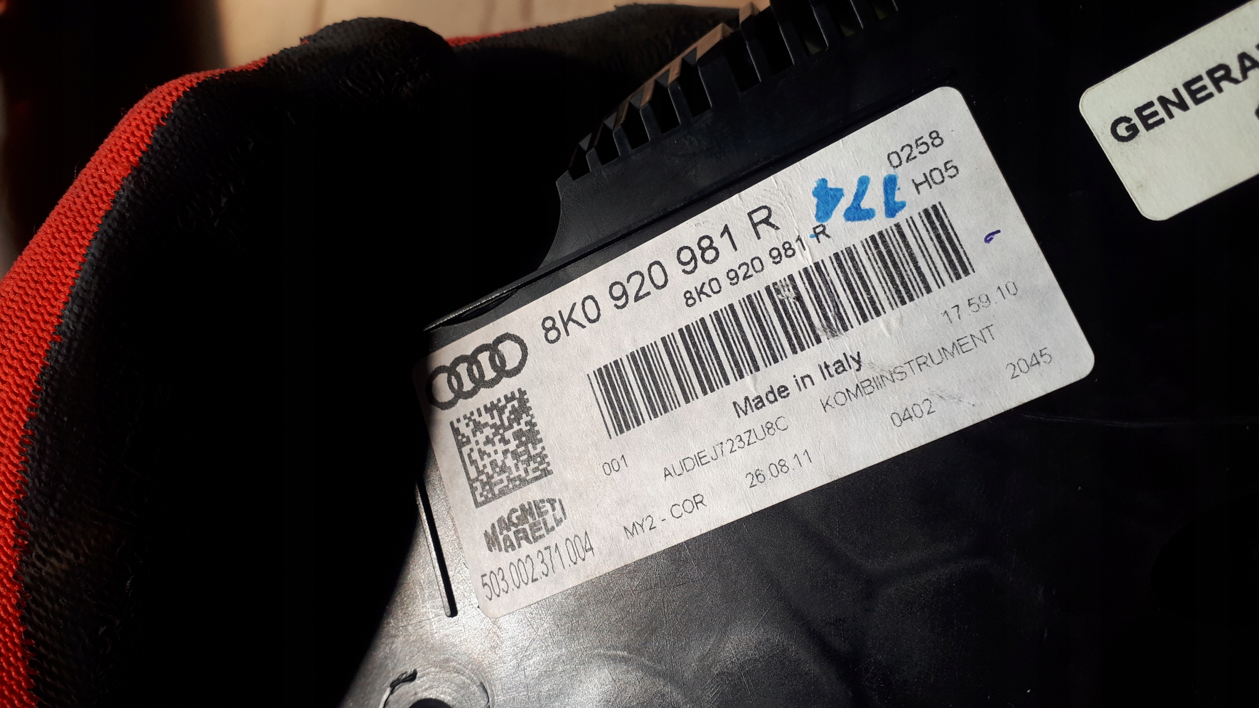 S4 B8 спидометр часы 3.0 TFSI 8K0920981R