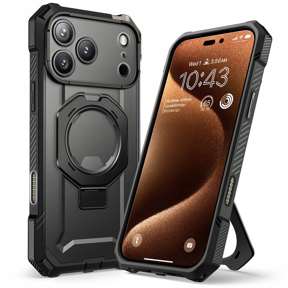 Pouzdro Supcase pro iPhone 17 Pro Max, pevná krytka s MagSafe tvrdým pouzdrem