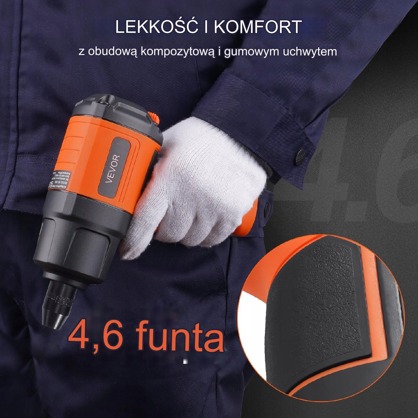 Klucz udarowy pneumatyczny 6000RPM Kod producenta KQCJBS121350N5BWPV0