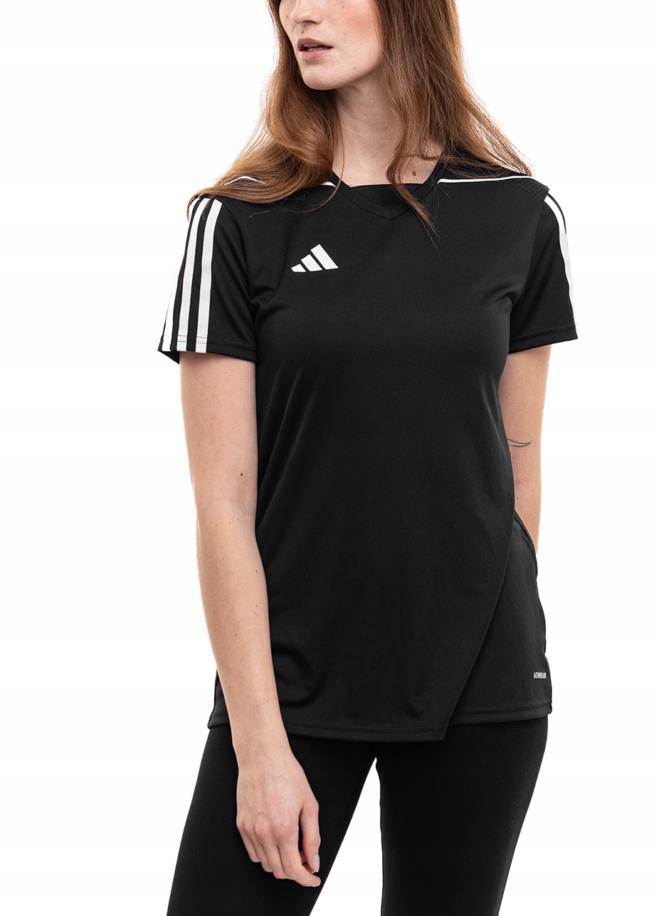 Koszulka Damska adidas Tiro 23 Aeroready T-shirt Piłkarska Bluzka Czarna XL