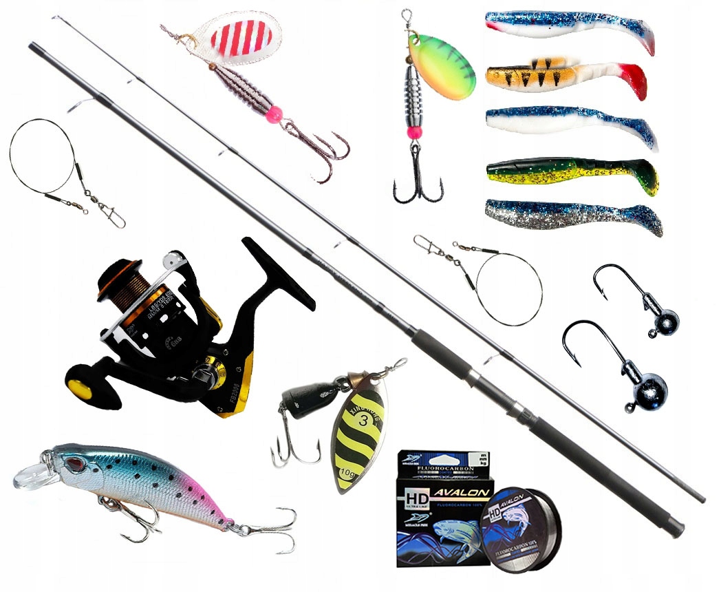 Sada Na Štiku Prut Jaxon Naviják Fb Vlasec Wobler Spinning