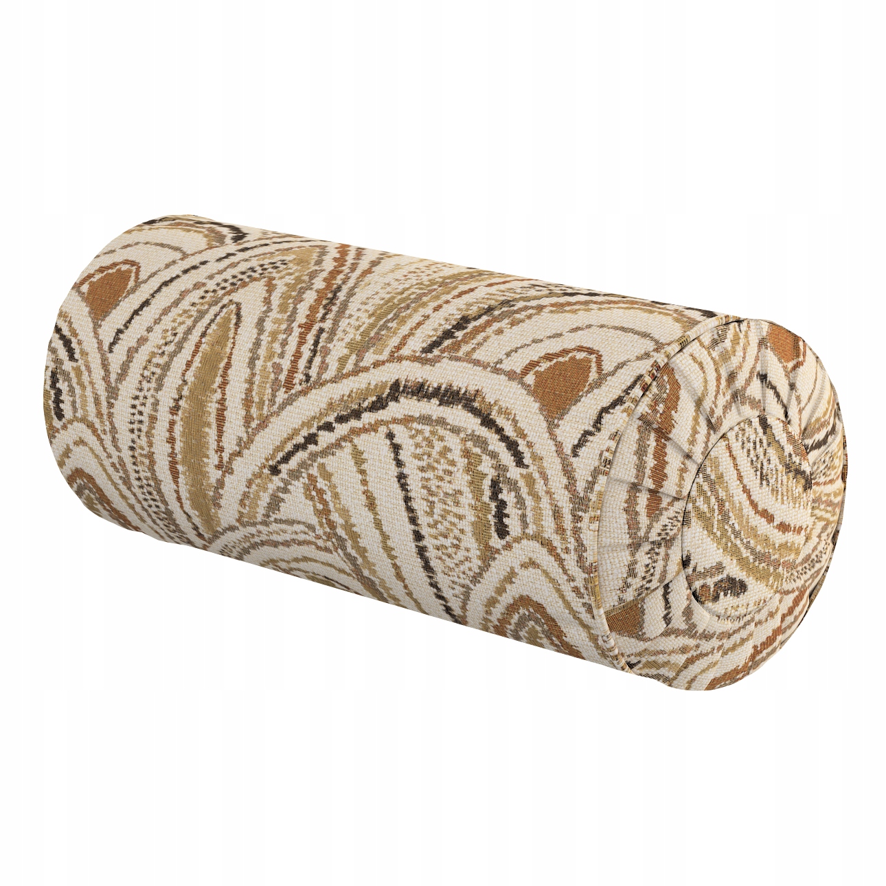 Polštář váleček s záložkami Ø20 x 50 cm oranžový